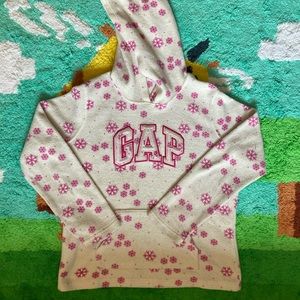 Vintage gap hoodie sweater pink snowflake women\youth large